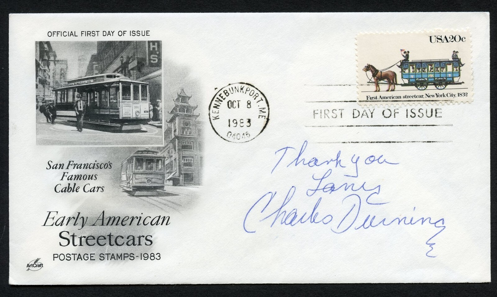 Charles Durning d2012 signed autograph auto Actor The Sting First Day Cover