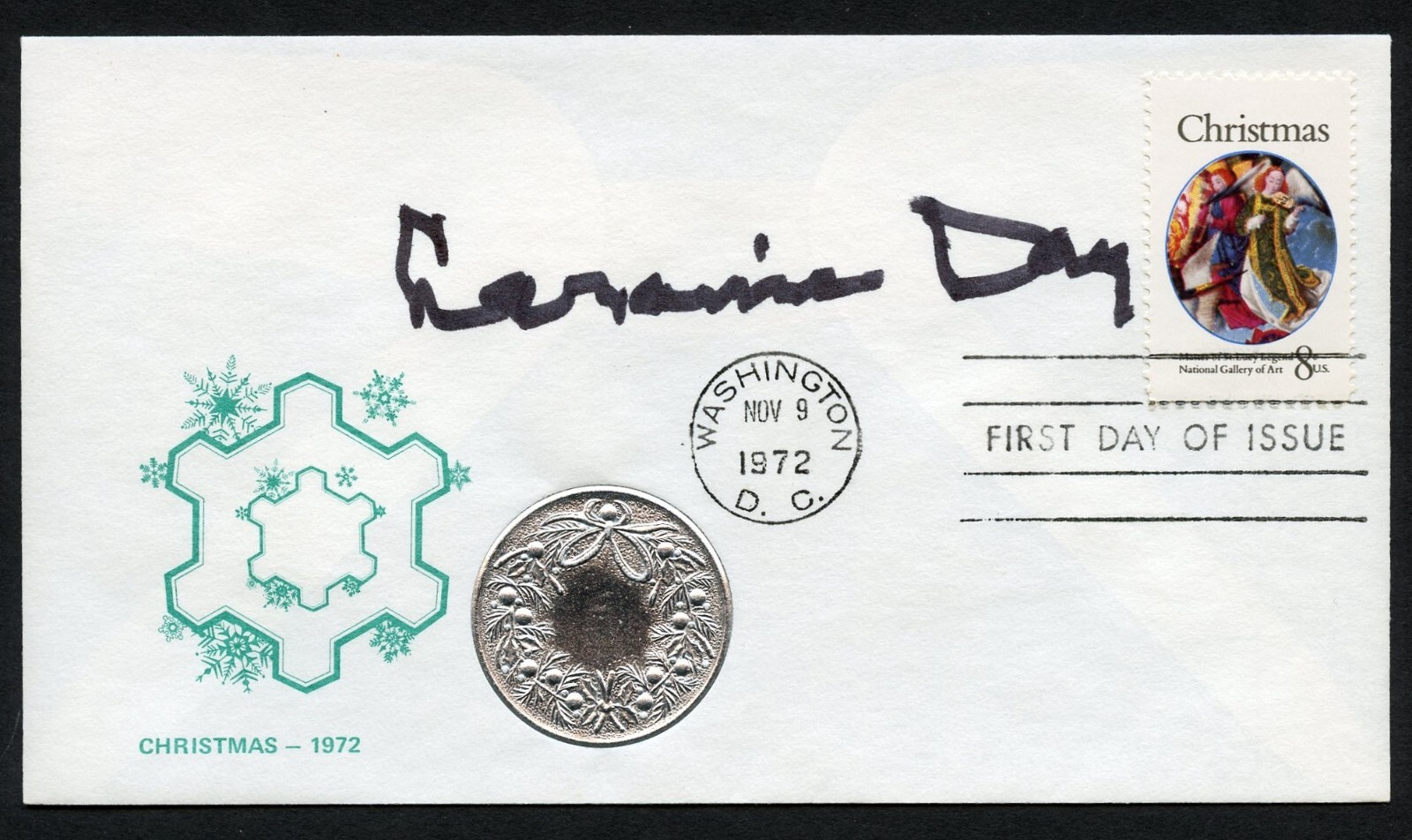 Loraine Day d2007 signed autograph Actress TV Commentator MGM Contract Star FDC