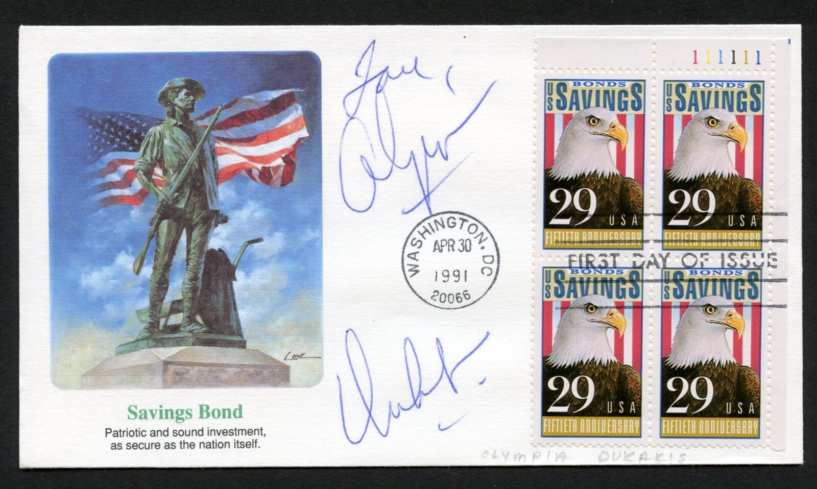 Olympia Dukakis d2021 signed autograph American Screen Actress First Day Cover