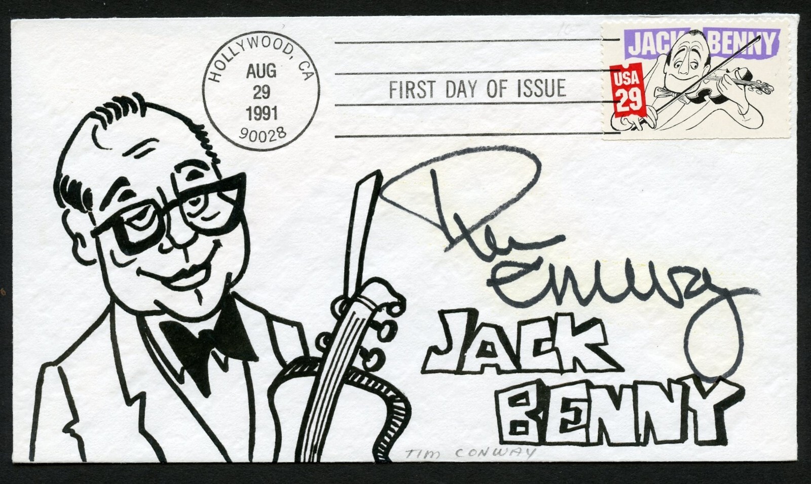 Tim Conway d2019 signed autograph Comedian Actor McHale's Navy First Day Cover