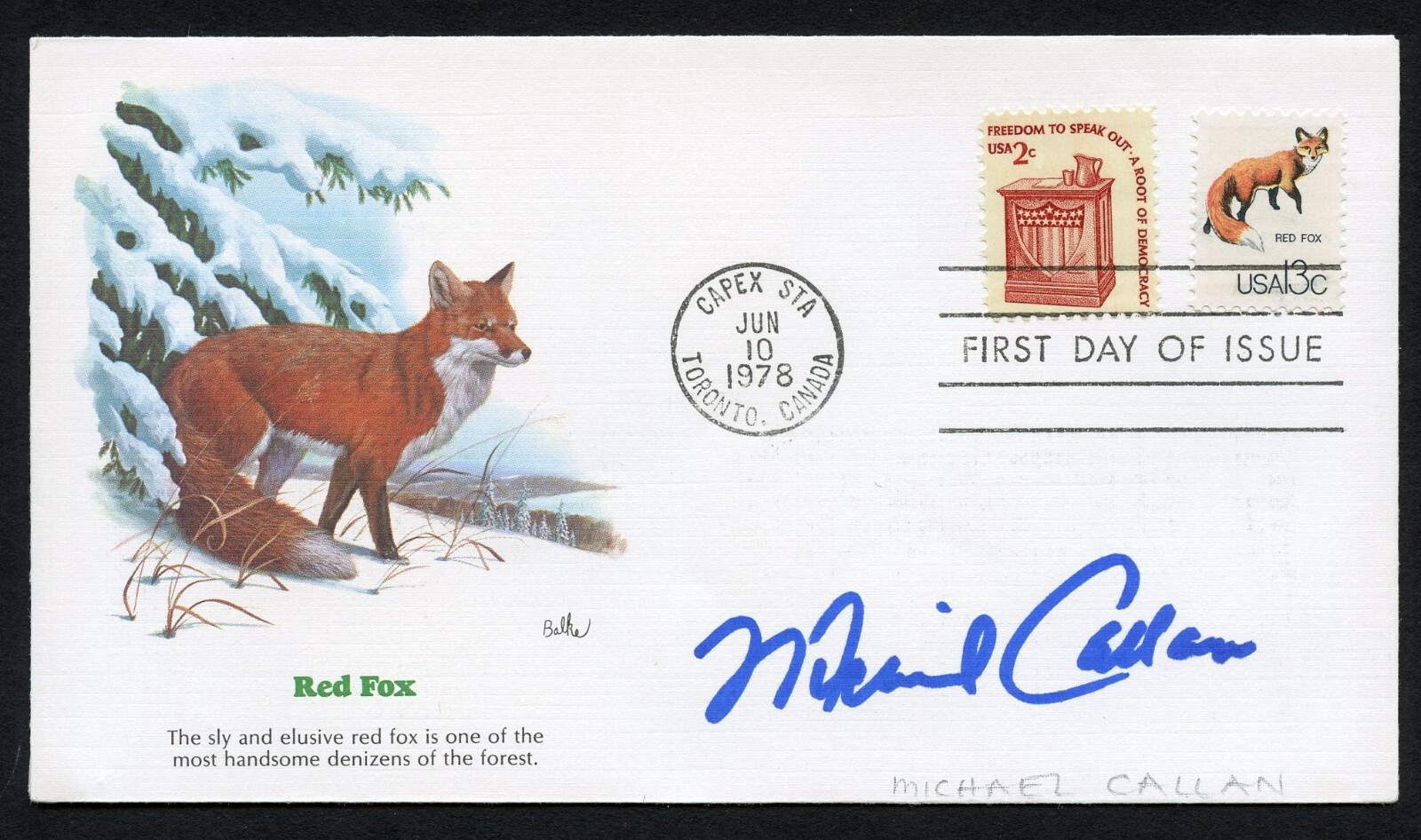 Michael Callan signed autograph auto Actor Reef in West Side Story FDC