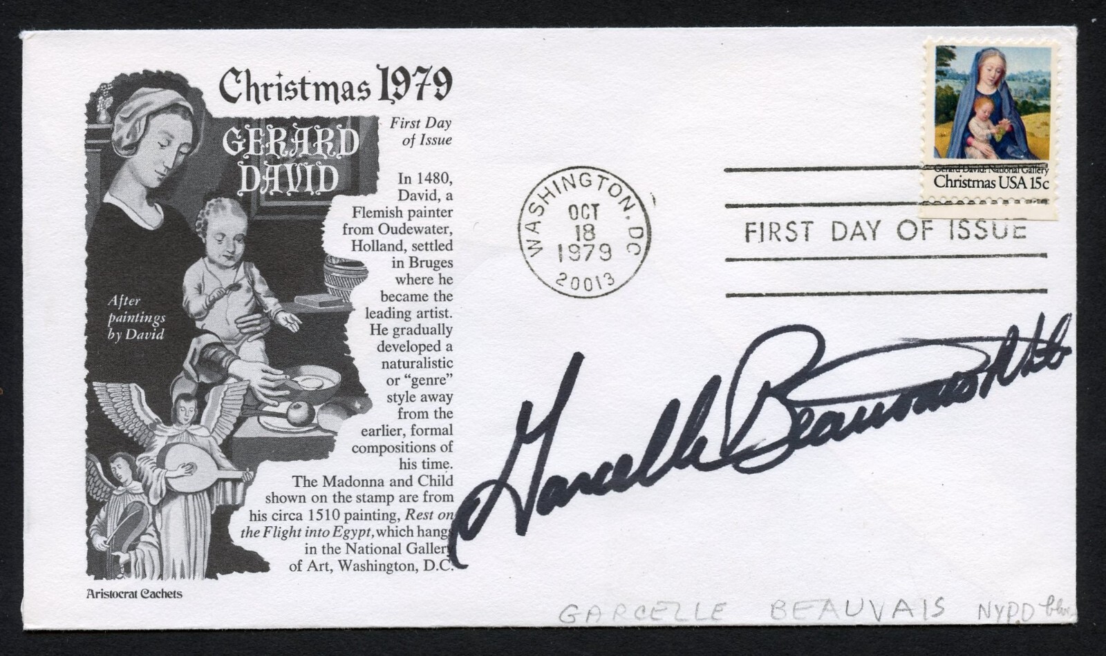 Garcelle Beauvais signed autograph auto Actress NYPD Blue Postal Cover FDC
