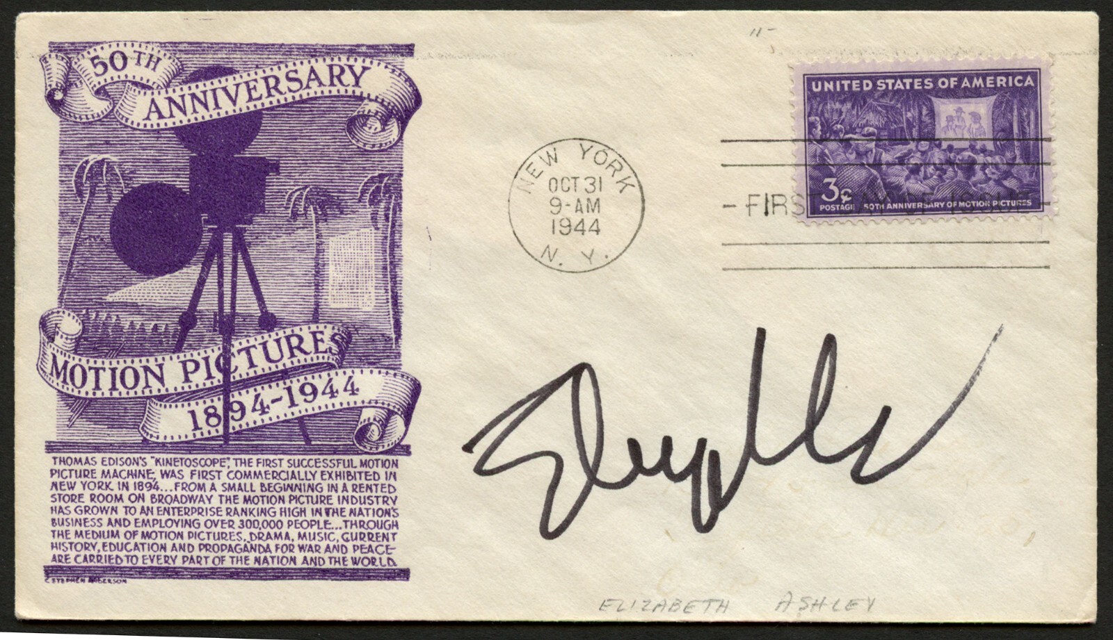 Elizabeth Ashley signed autograph auto Actress Take Her She's Mine FDC