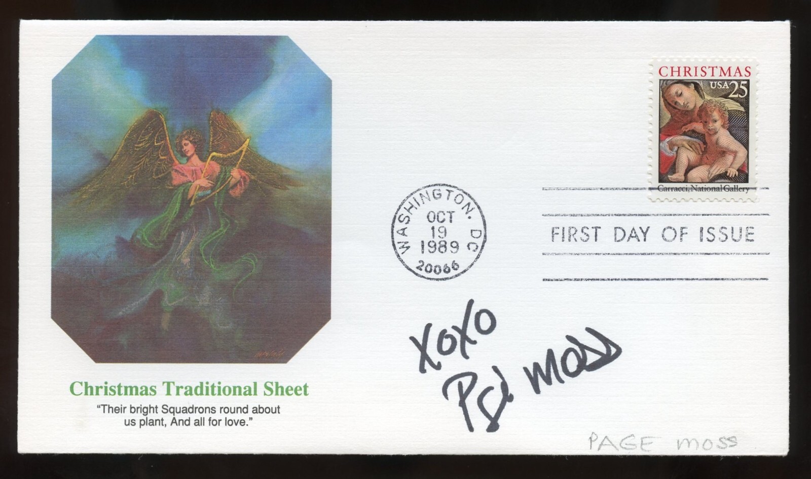 Paige Moss signed autograph auto American Stage TV Actress Can't Hardly Wait FDC