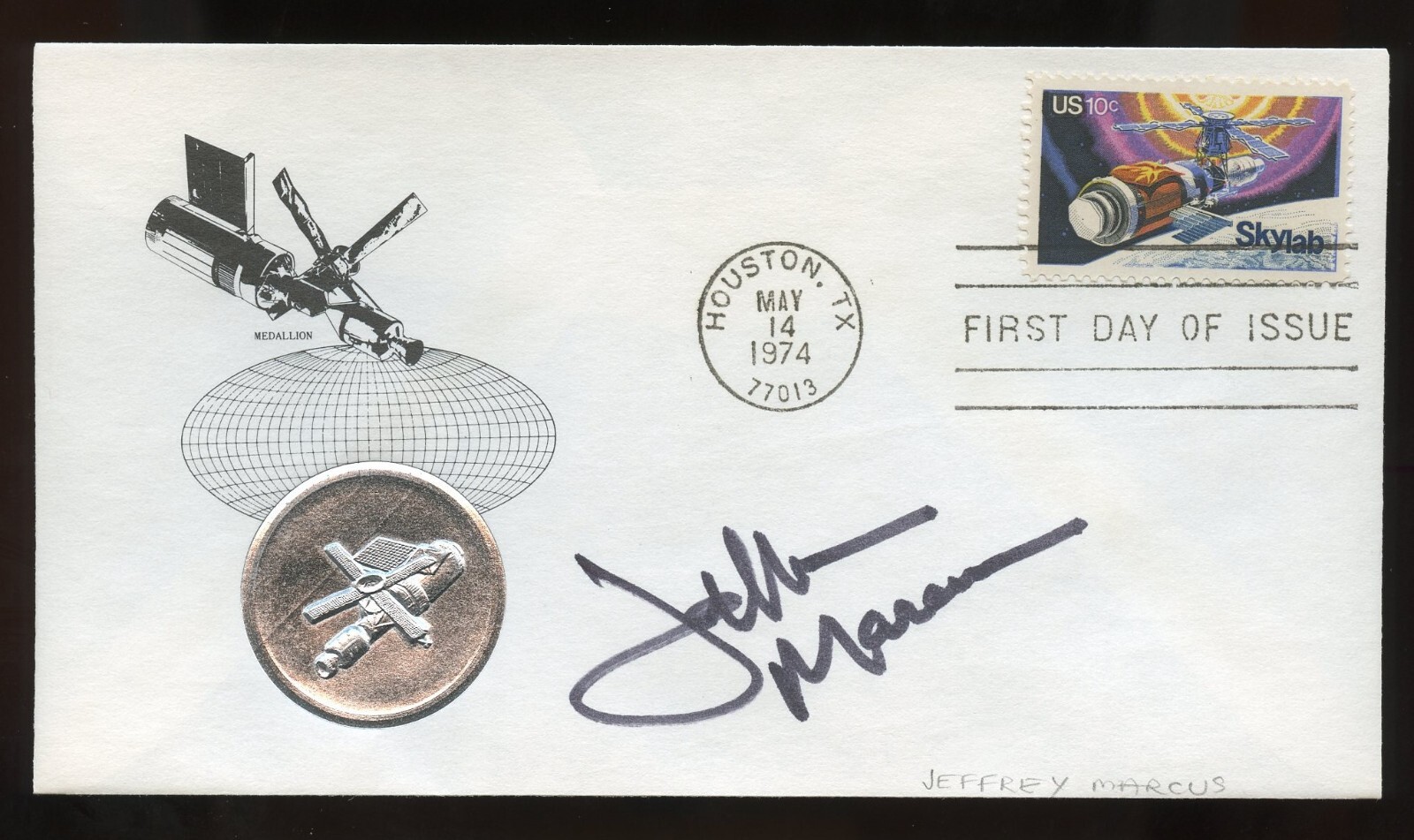 Jeffrey Marcus signed autograph American Actor as Albert Einstein on L.A.P.D FDC