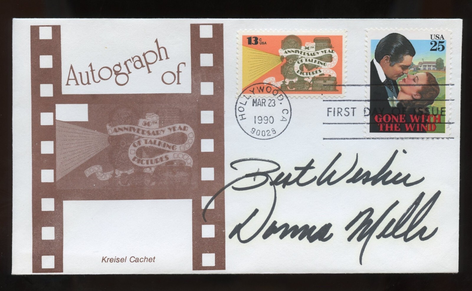 Donna Mills signed autograph auto American Actress on The Secret Storm FDC