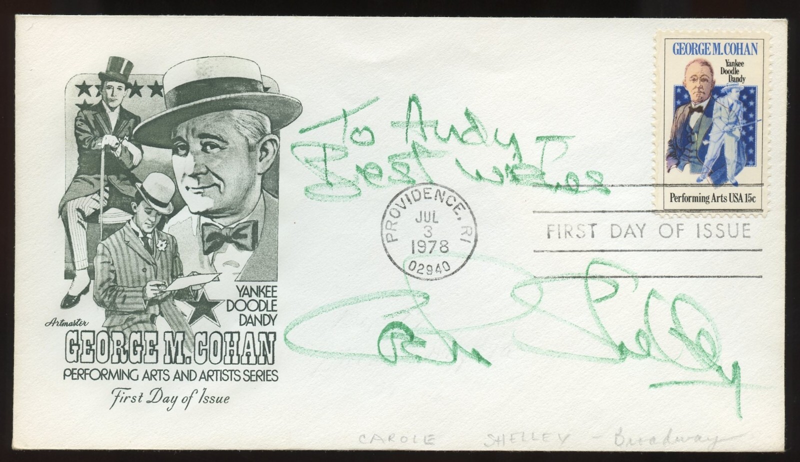 Carole Shelley d2018 signed autograph English Actress in The Elephant Man FDC