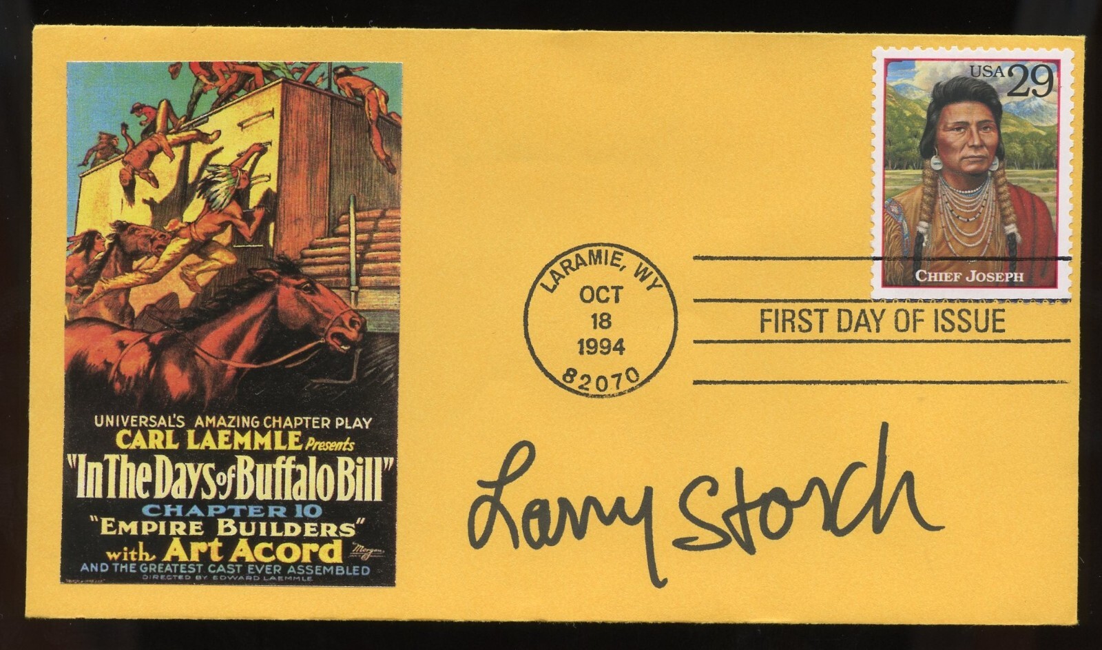 Larry Storch d2022 signed autograph American Actor & Comedian as Mr. Whoopee FDC