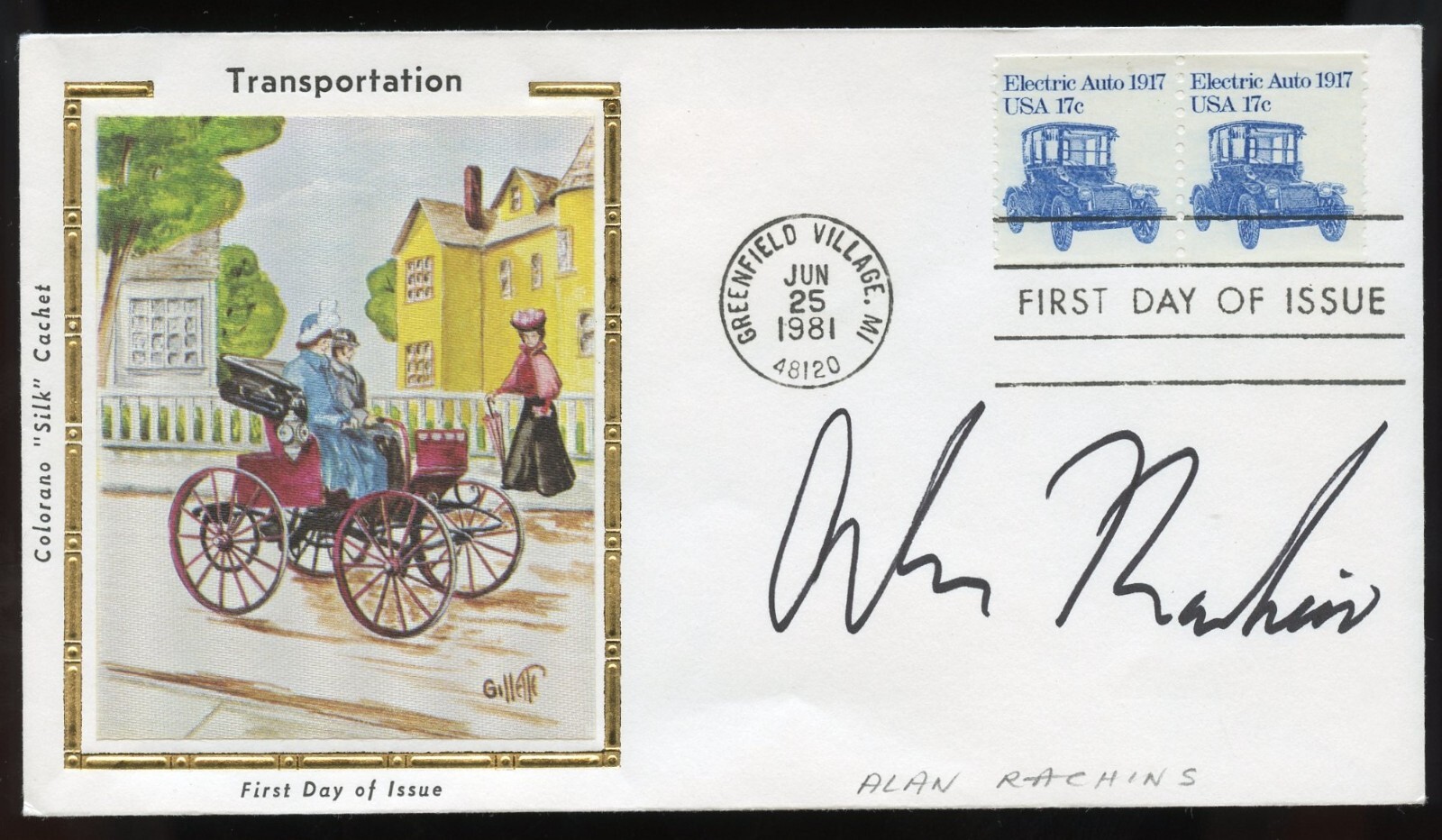 Alan Rachins signed autograph American Actor as Douglas Brackman in L.A. Law FDC