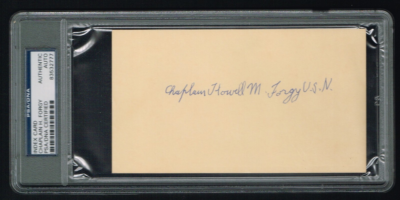 Chaplain Howell Forgy signed autograph Praise the Lord & Pass the Ammunition PSA