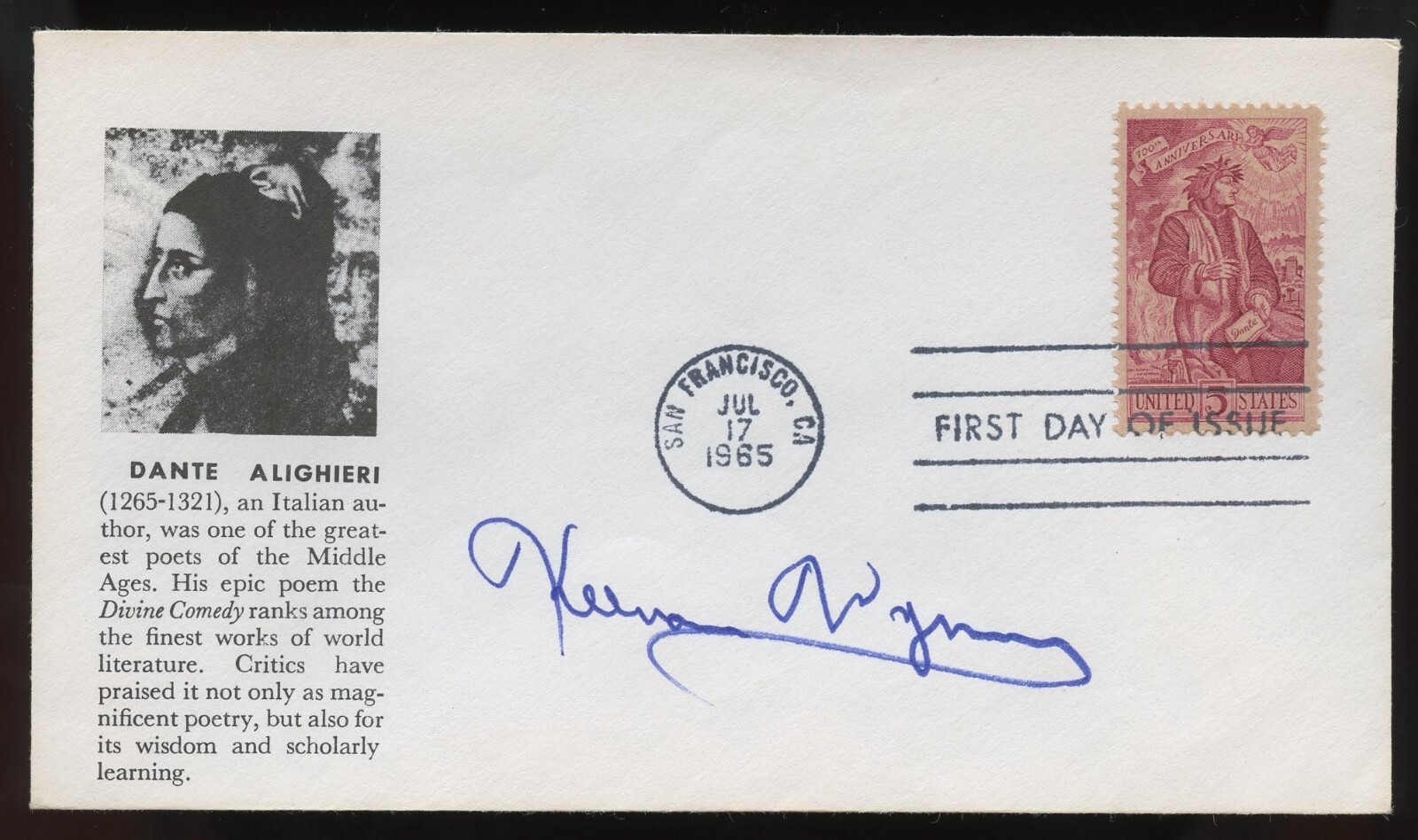 Kennan Wynn d1986 signed autograph American Actor in The Three Musketeers FDC