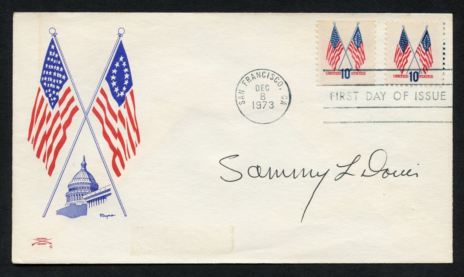 Sammy L. Davis signed autograph FDC Medal of Honor Recipient US Army Vietnam BAS