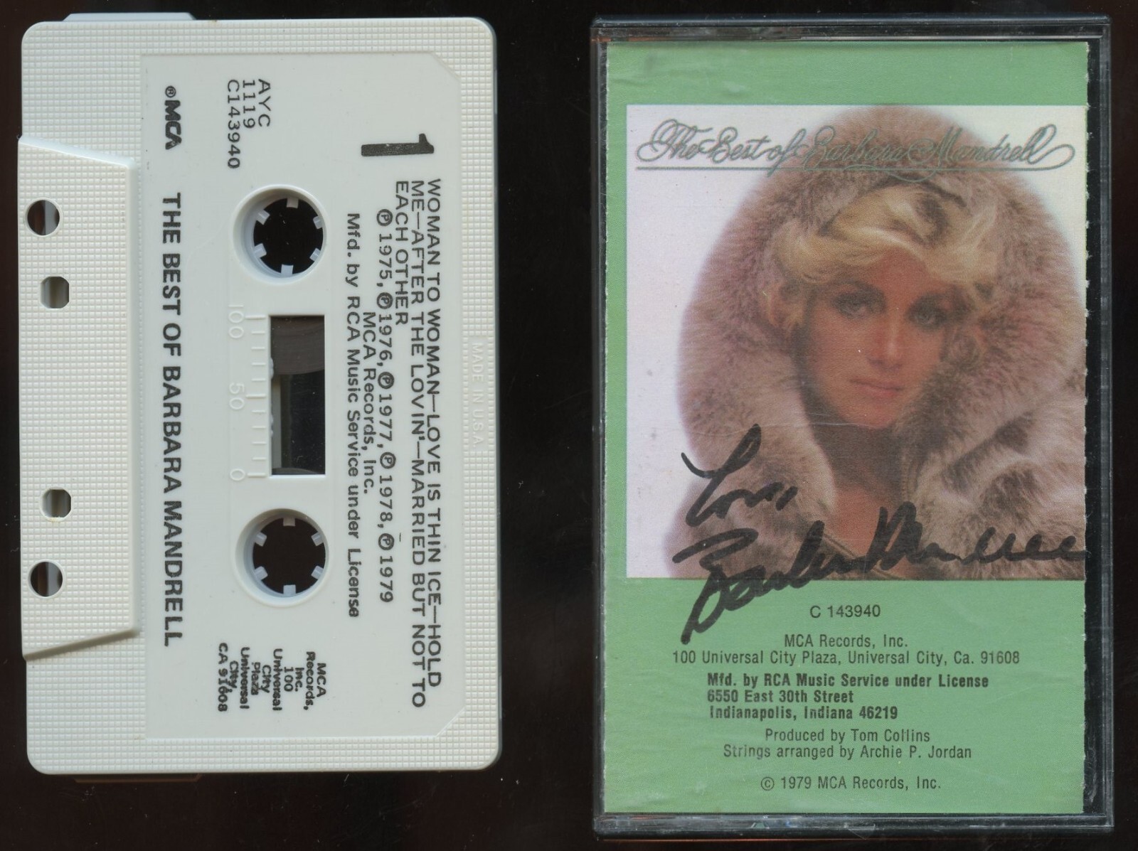 Barbara Mandre signed autographed The Best Album Cassette Tape BAS Stickered