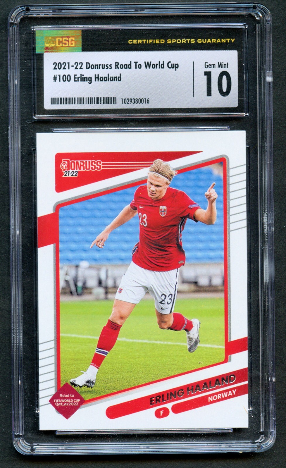 Erling Haaland #100 Donruss Road To FIFA World Cup 2021-22 Soccer CSG 10