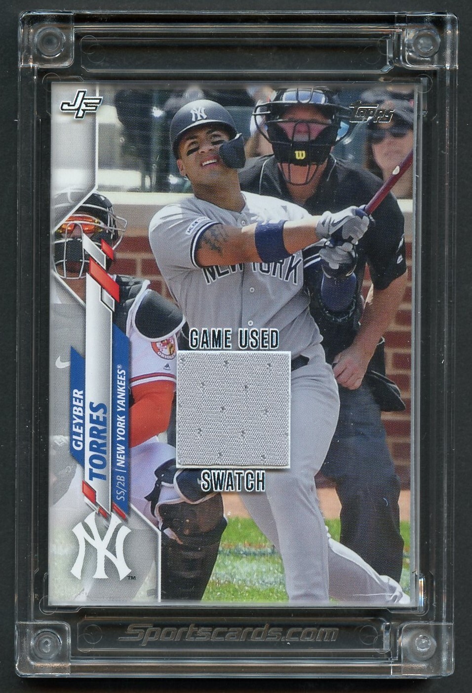 Gleyber Torres 2022 Jersey Fusion Baseball Card New York Yankees