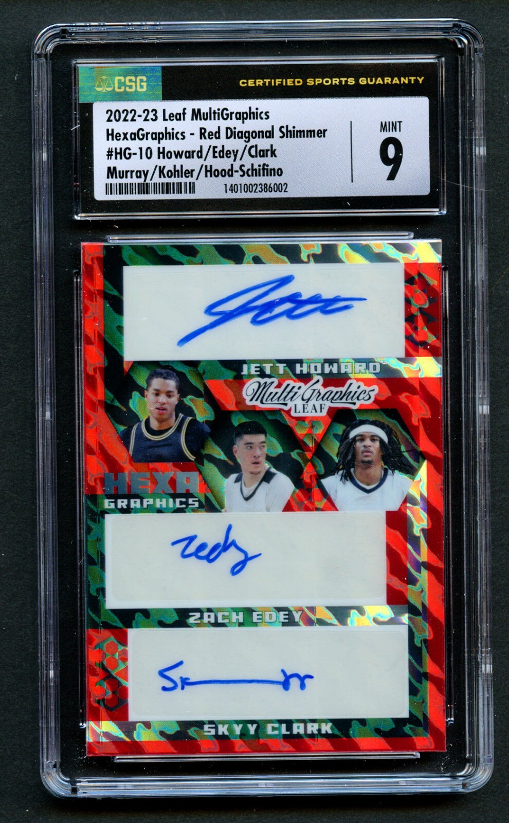 2022-23 Leaf MultiGraphics Howard, Edey, Clark, Murray, Kohler, Hood-Schifino