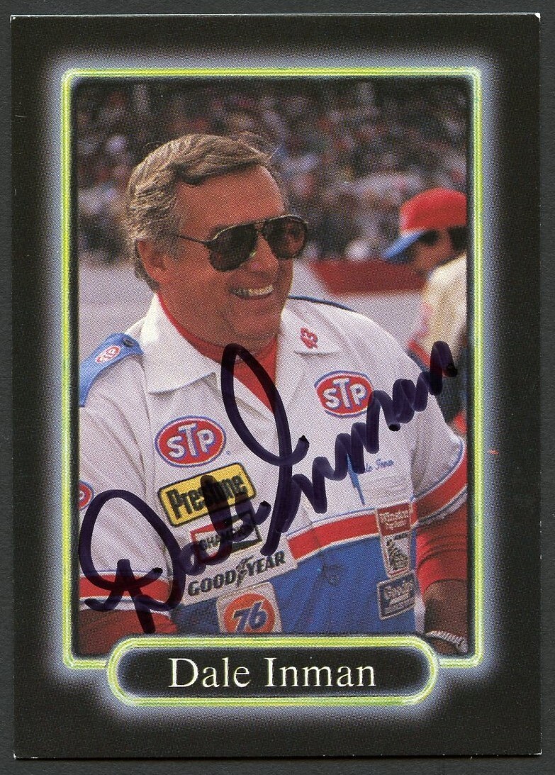 Dale Inman #64 signed autograph auto 1990 Maxx NASCAR Racing Trading Card