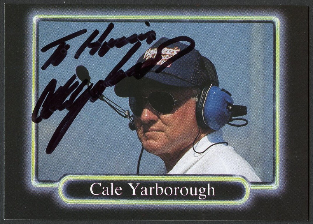 Cale Yarborough #18 signed autograph auto 1990 Maxx NASCAR Racing Trading Card