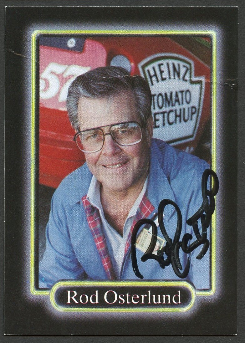 Rod Osterlund #89 signed autograph auto 1990 Maxx NASCAR Racing Trading Card