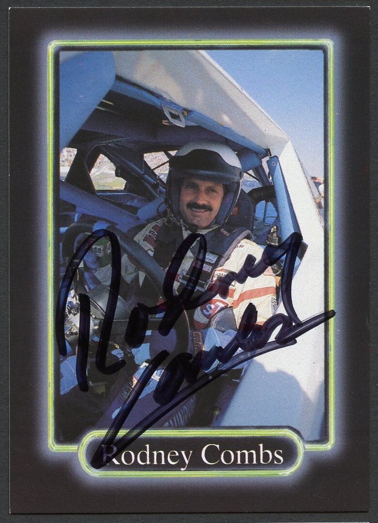 Rodney Combs #34 signed autograph auto 1990 Maxx NASCAR Racing Trading Card