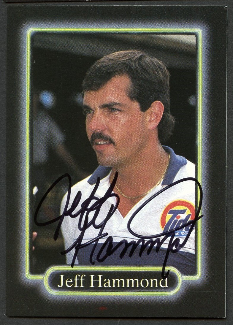 Jeff Hammond #60 signed autograph auto 1990 Maxx NASCAR Racing Trading Card