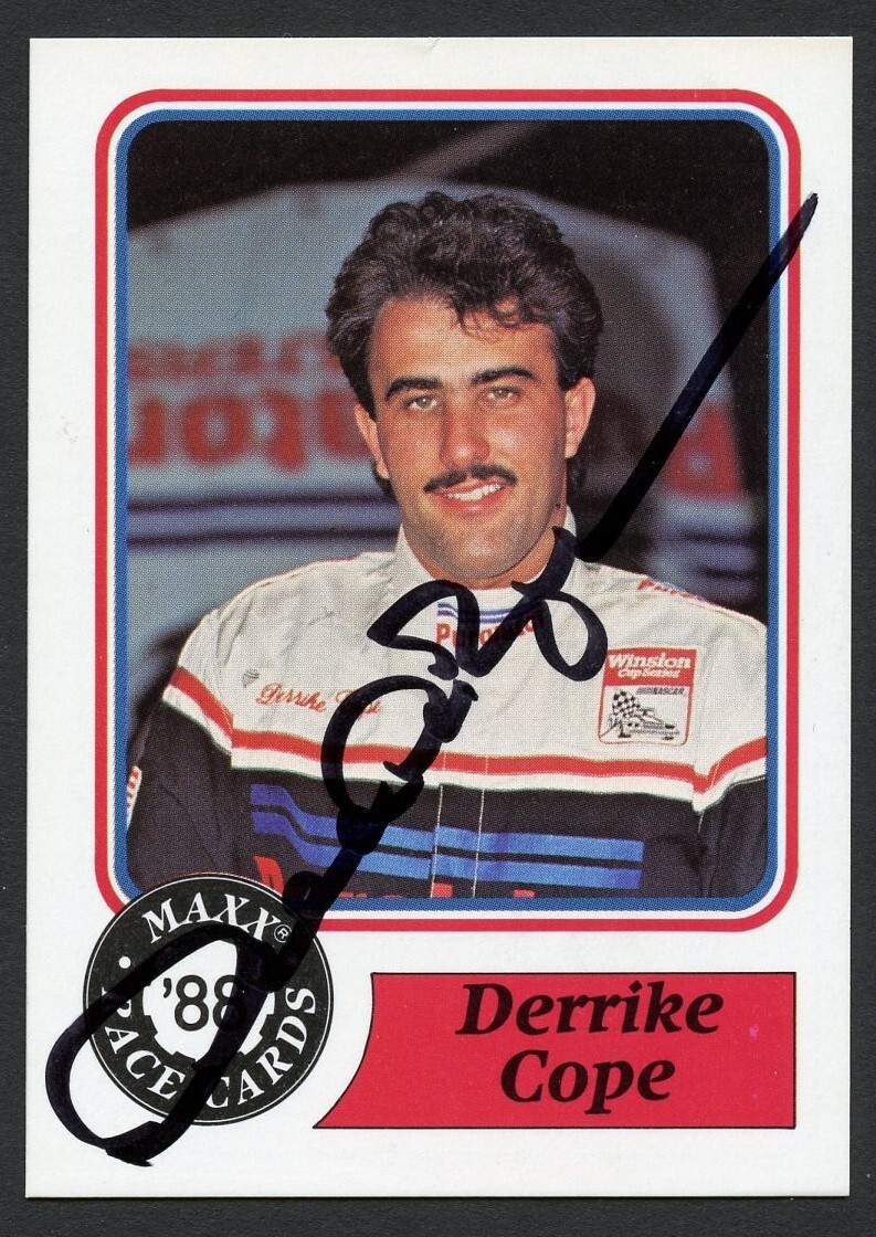Derrike Cope #33 signed autograph auto 1988 Maxx NASCAR Racing Trading Card