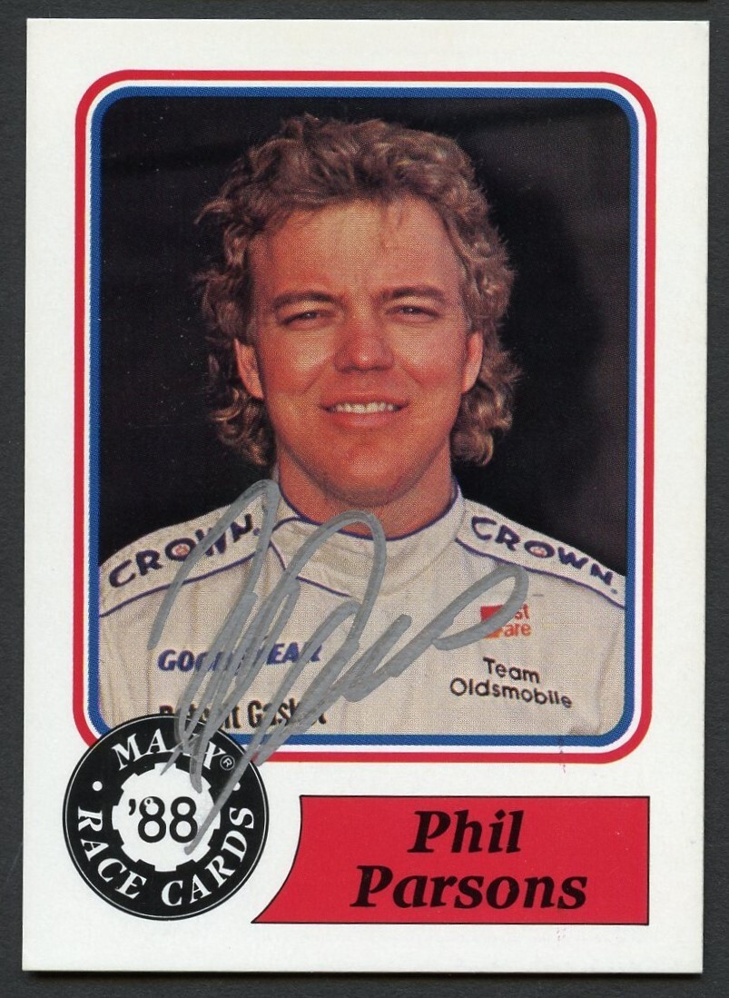 Phil Parsons #26 signed autograph auto 1988 Maxx NASCAR Racing Trading Card