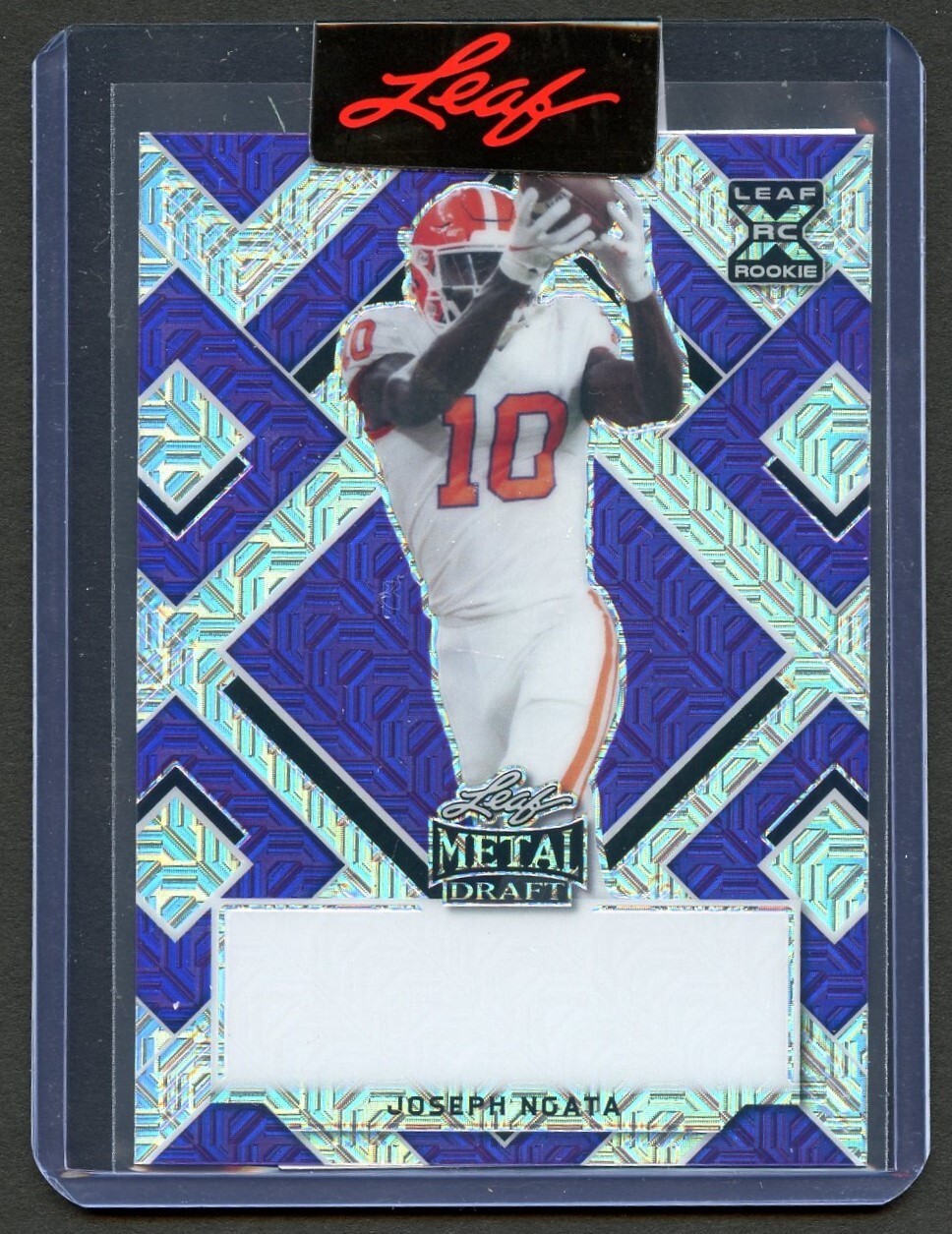 Joseph Ngata Leaf Authentics Draft 1/1 Unsigned Proof Autograph Football Card