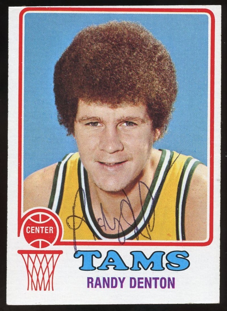 Randy Denton #211 signed autograph auto 1973-74 Topps Basketball Trading Card
