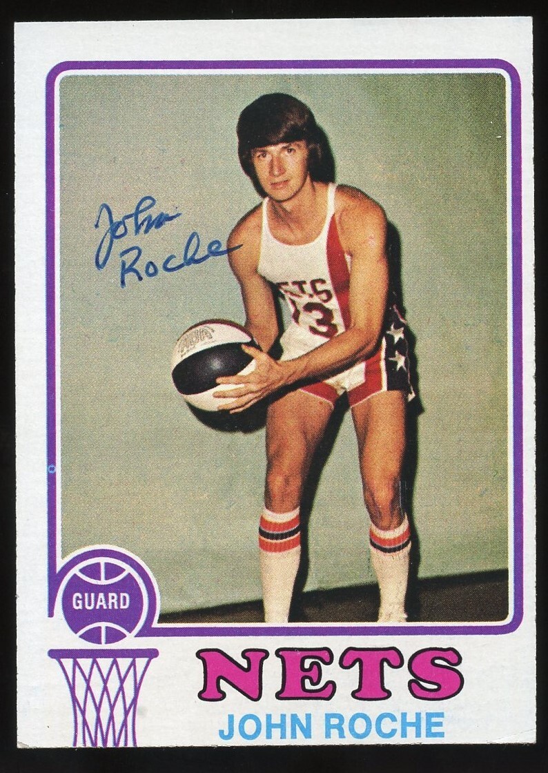 John Roche #201 signed autograph auto 1973-74 Topps Basketball Trading Card