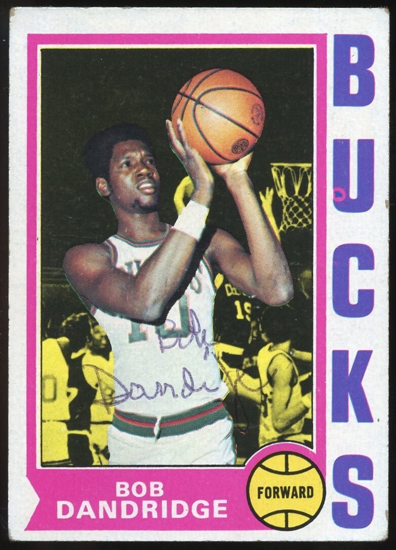 Bob Dandridge #126 signed autograph auto 1974-75 Topps Basketball Trading Card