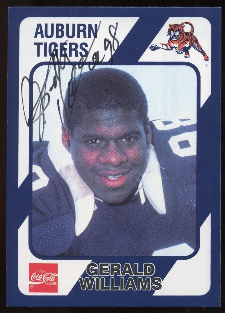 Gerald Williams #154 signed autograph auto Auburn Collegiate Collection Card