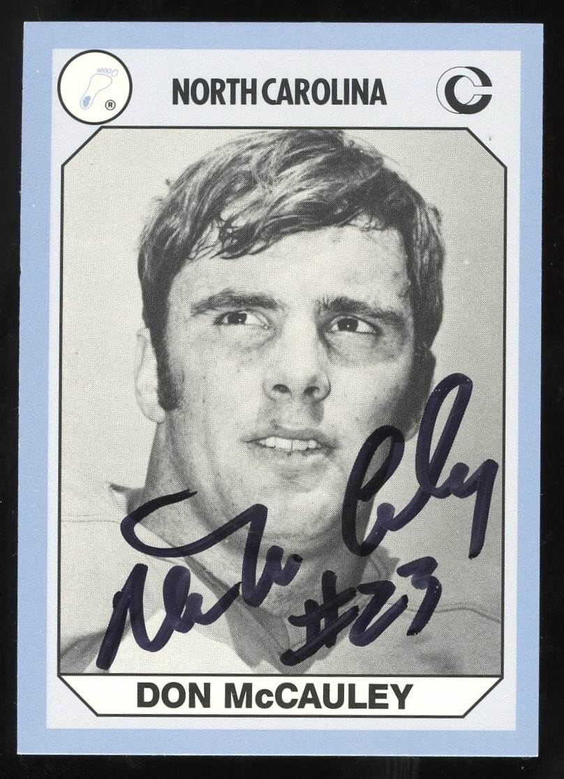 Don McCauley signed autograph auto North Carolina Collegiate Card