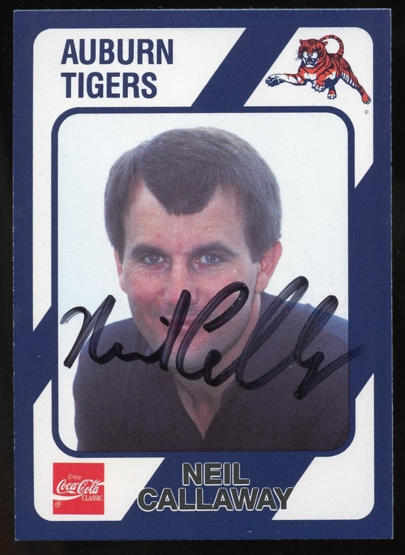 Neil Callaway #86 signed autograph auto Auburn Collegiate Collection Card