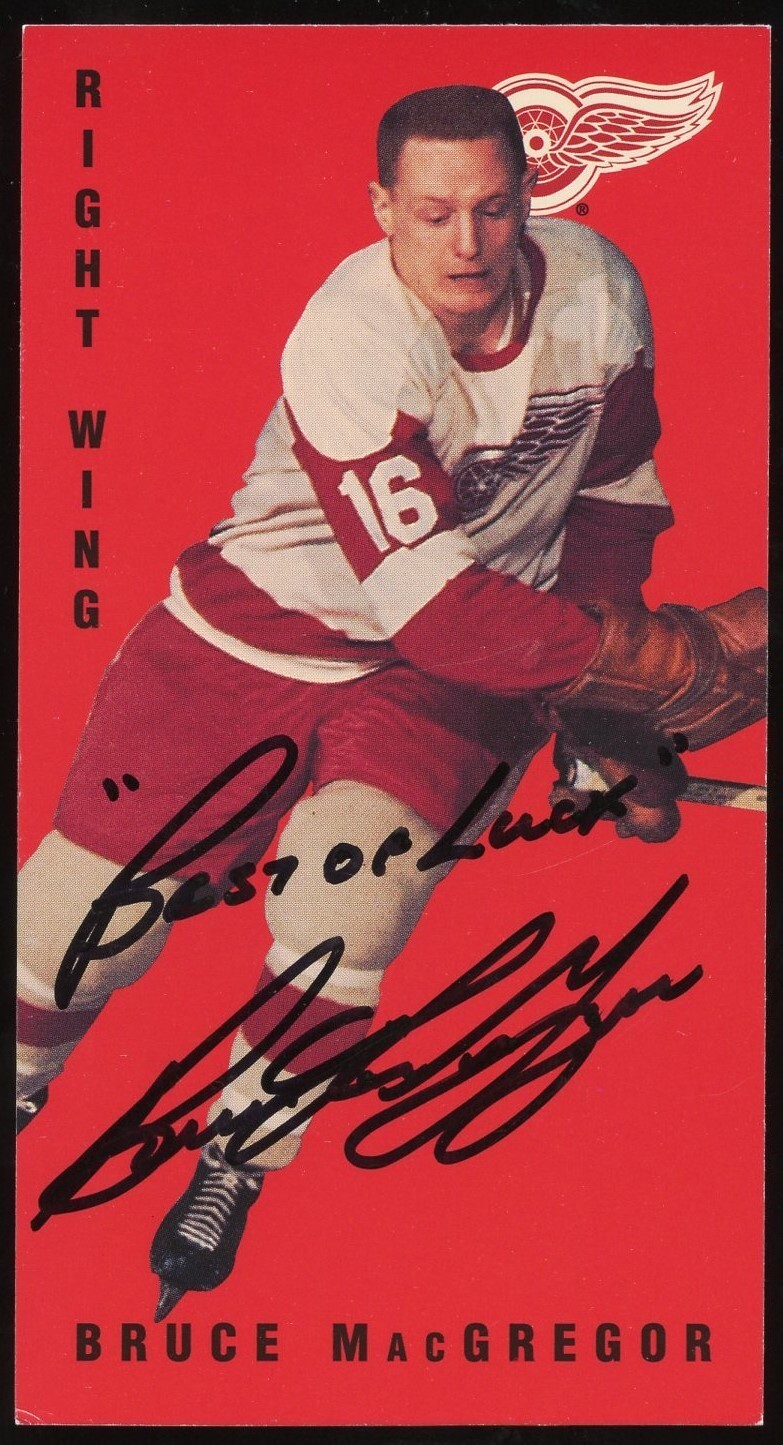 Bruce MacGregor #47 signed autograph 1994 Parkhurst Card Tall Boy Trading Card