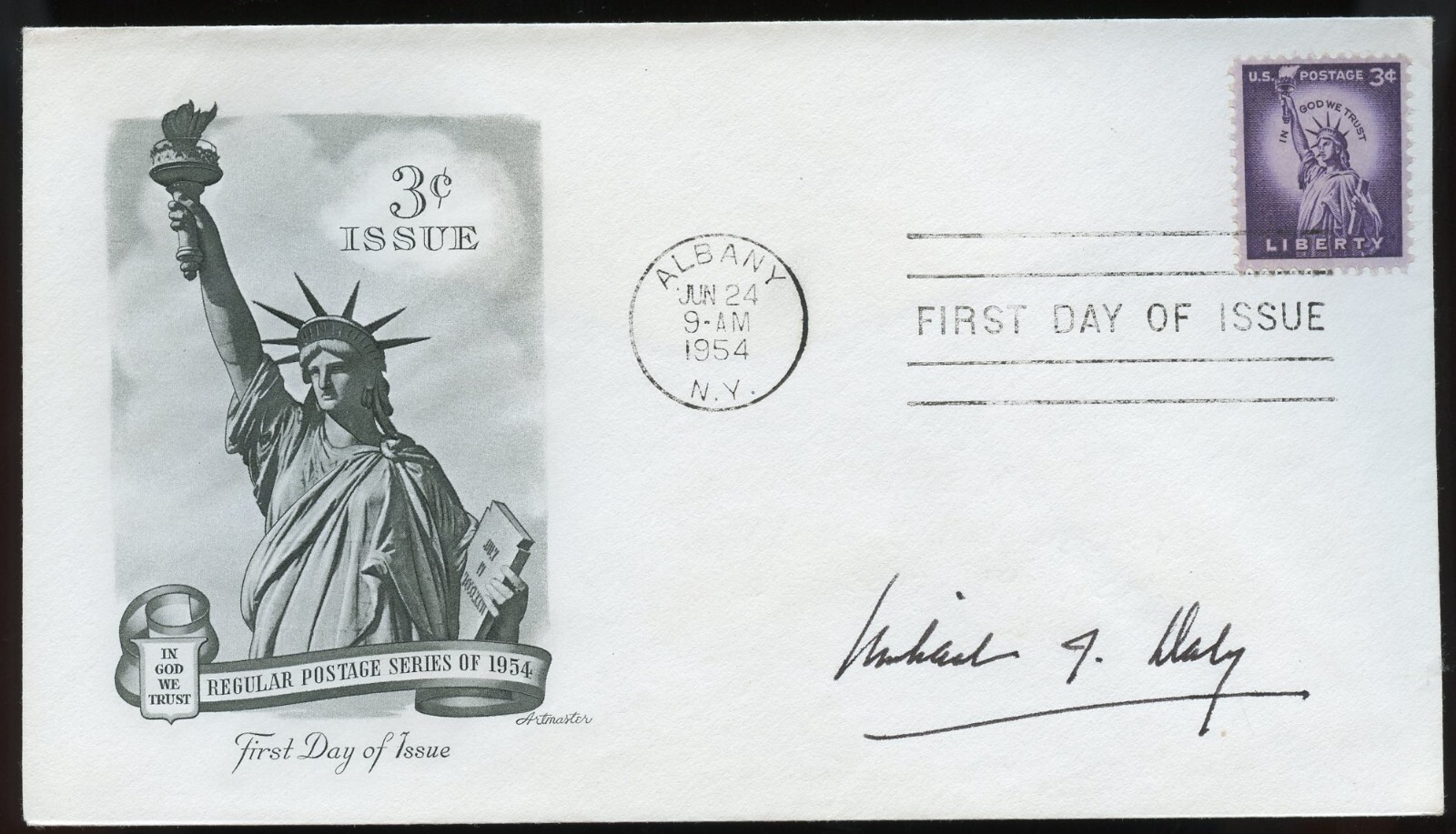 Michael Daly d2008 signed autograph FDC Medal of Honor Recipient US Army WWII
