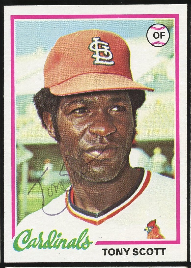 Tony Scott #352 signed autograph auto 1978 Topps Baseball Trading Card
