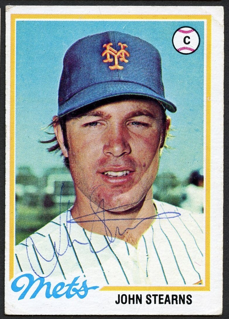 John Stearns #334 signed autograph auto 1978 Topps Baseball Trading Card