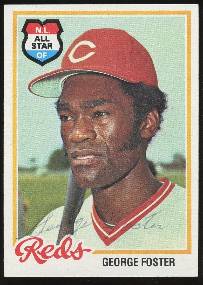 George Foster #500 signed autograph auto 1978 Topps Baseball Trading Card