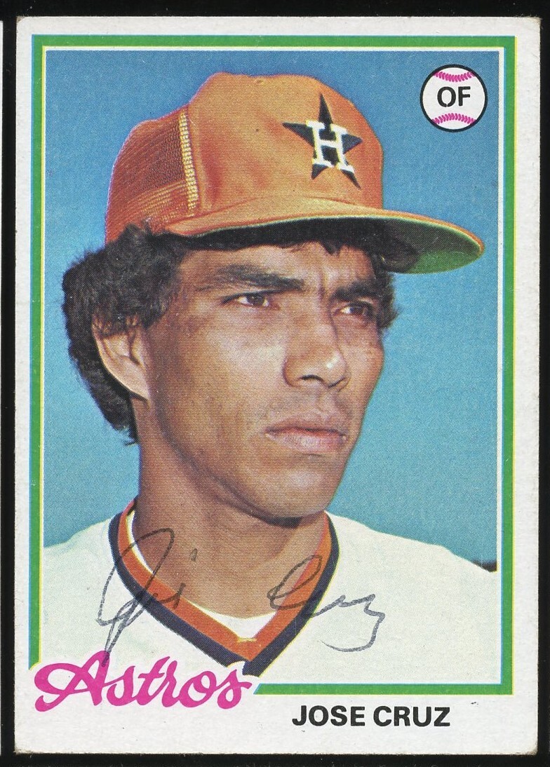 Jose Cruz #625 signed autograph auto 1978 Topps Baseball Trading Card