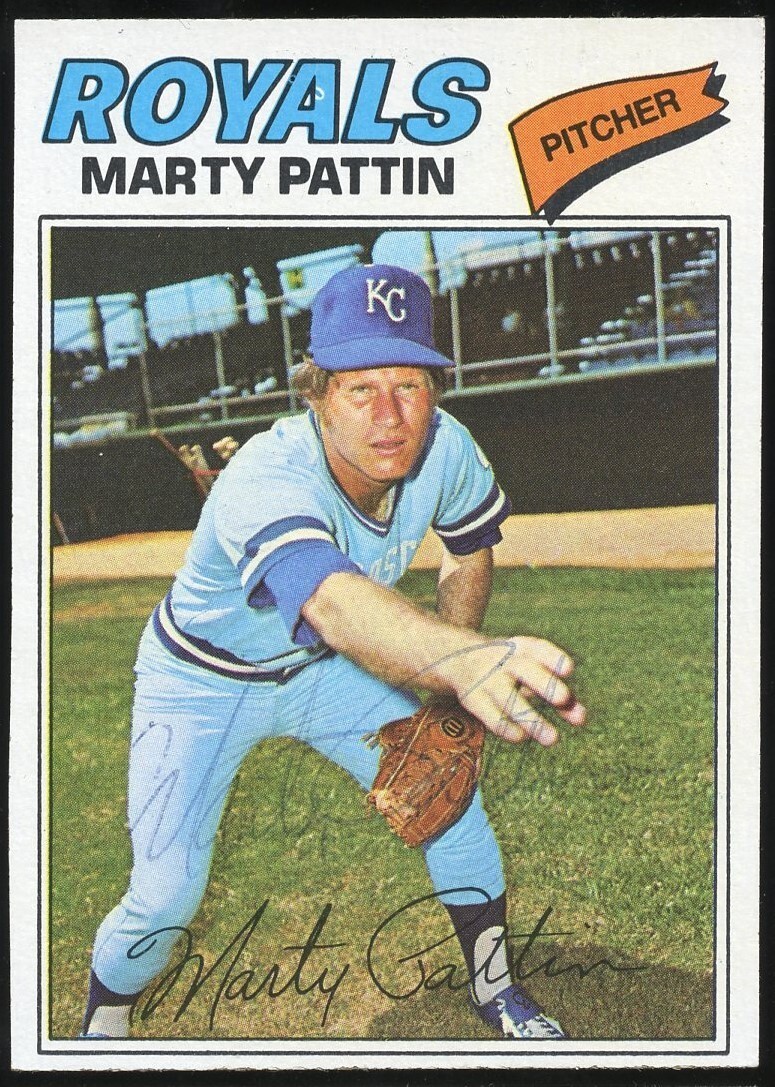 Marty Pattin #658 signed autograph auto 1977 Topps Baseball Trading Card