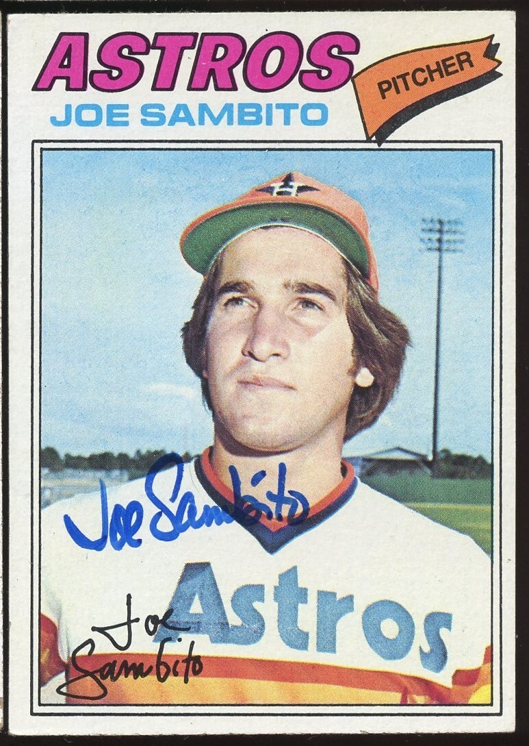 Joe Sambito #227 signed autograph auto 1977 Topps Baseball Trading Card