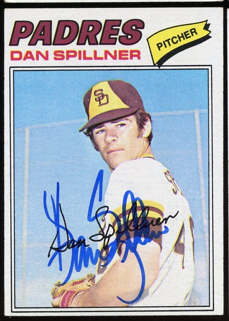 Dan Spillner #182 signed autograph auto 1977 Topps Baseball Trading Card