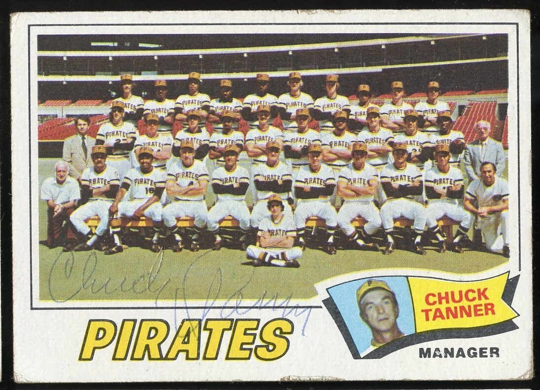 Chuck Tanner #354 signed autograph auto 1977 Topps Baseball Trading Card