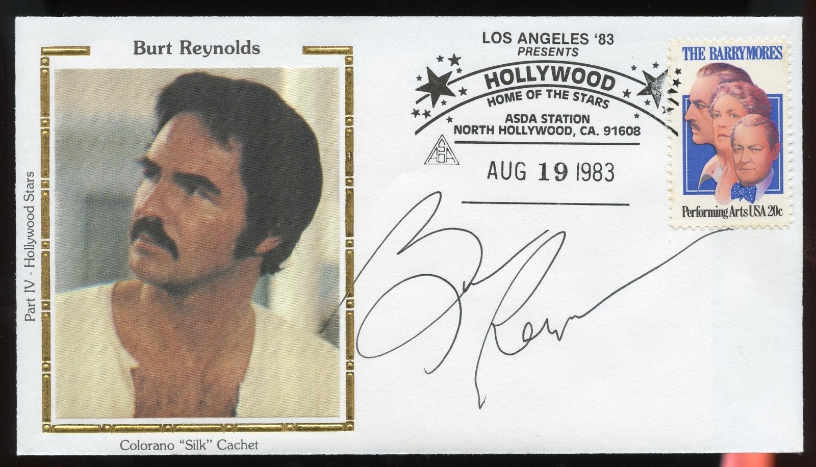 Burt Reynolds d2018 signed autograph auto FDC American Actor BAS Stickered