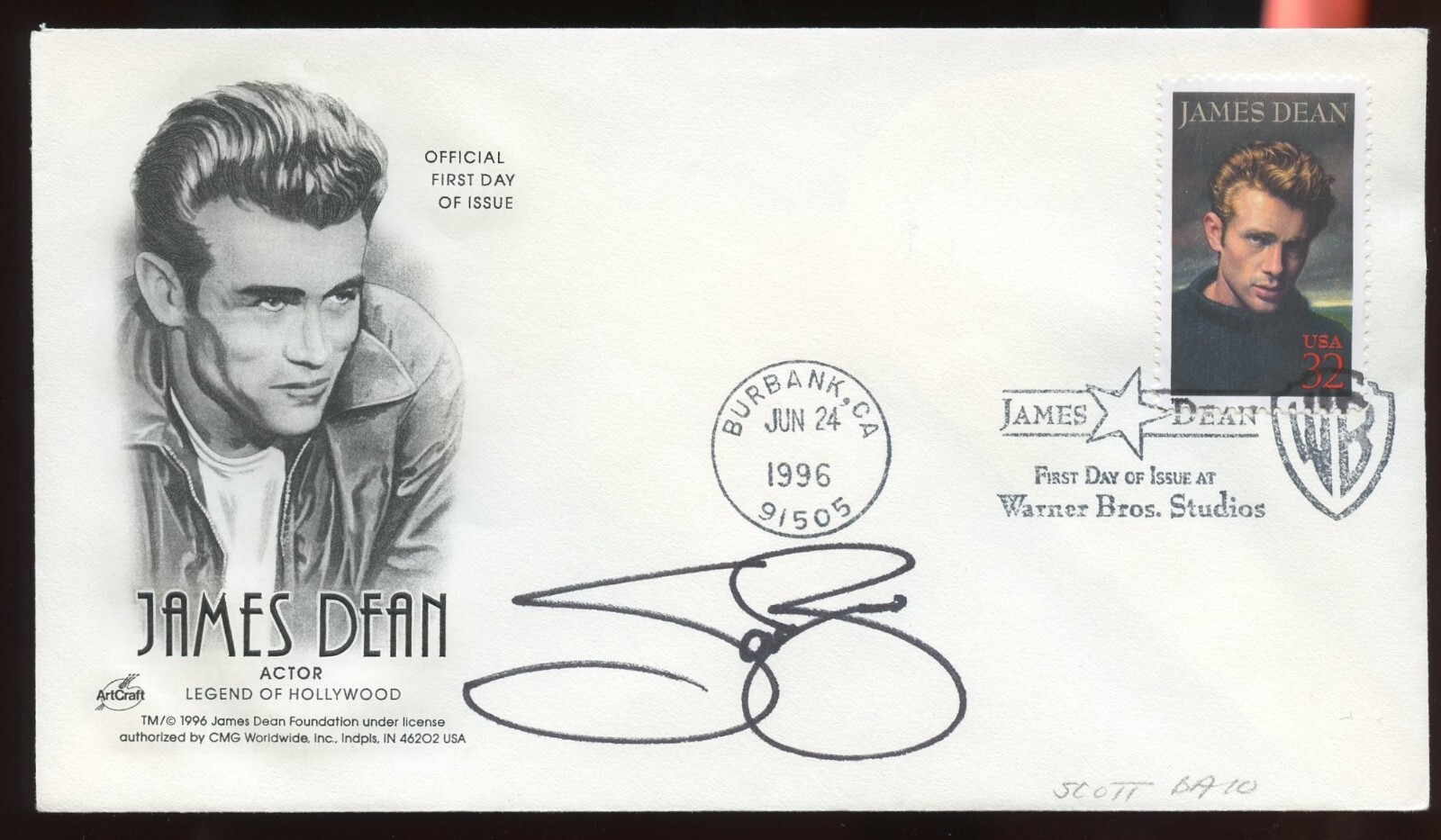 Scott Baio signed autograph auto FDC American Actor BAS Stickered