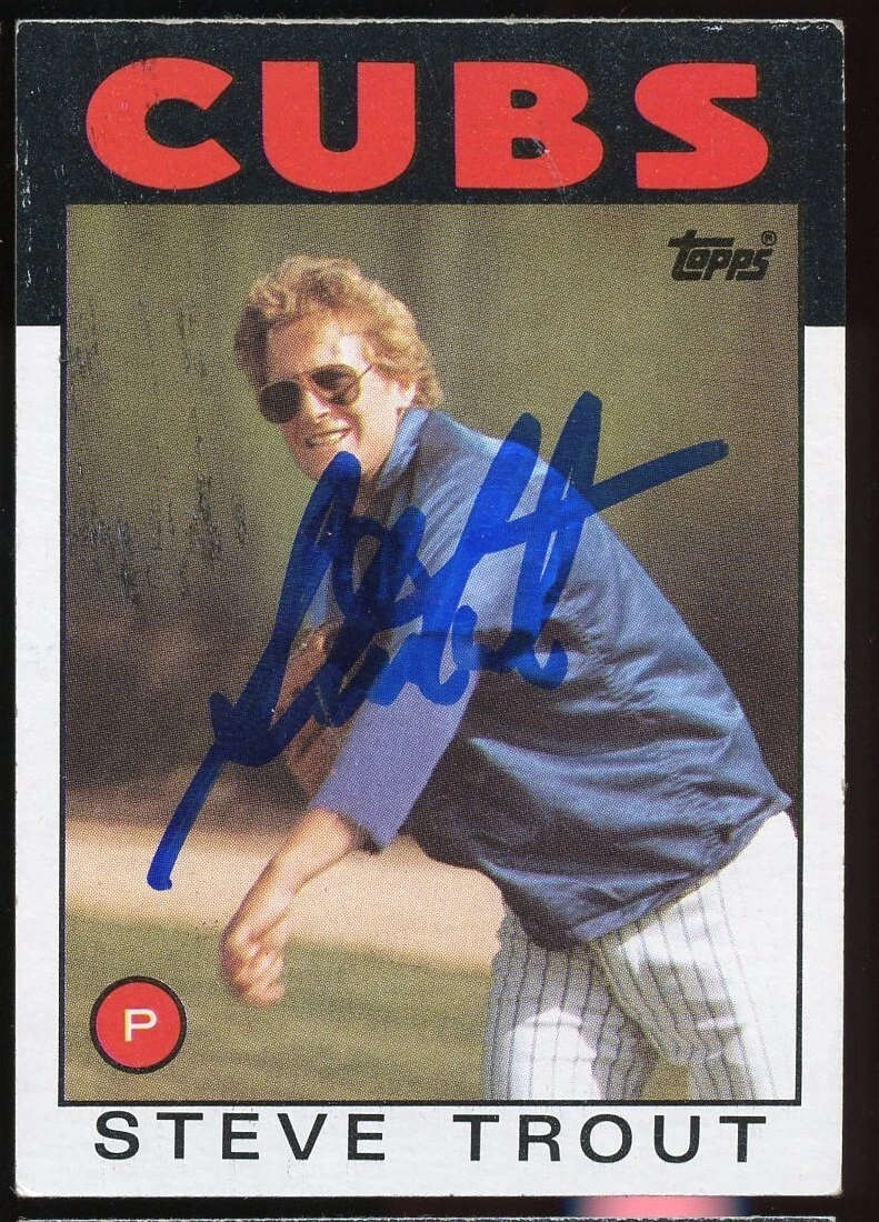 Steve Trout #384 signed autograph auto 1986 Topps Baseball Trading Card
