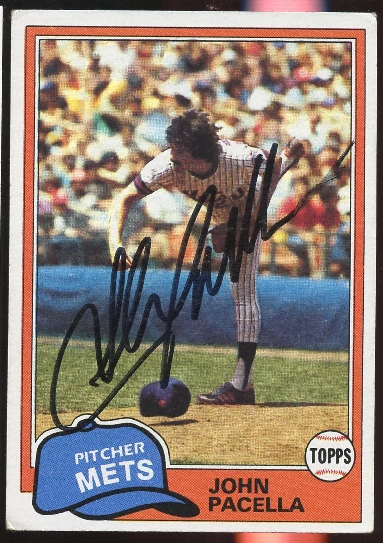 John Pacella #414 signed autograph auto 1981 Topps Baseball Trading Card