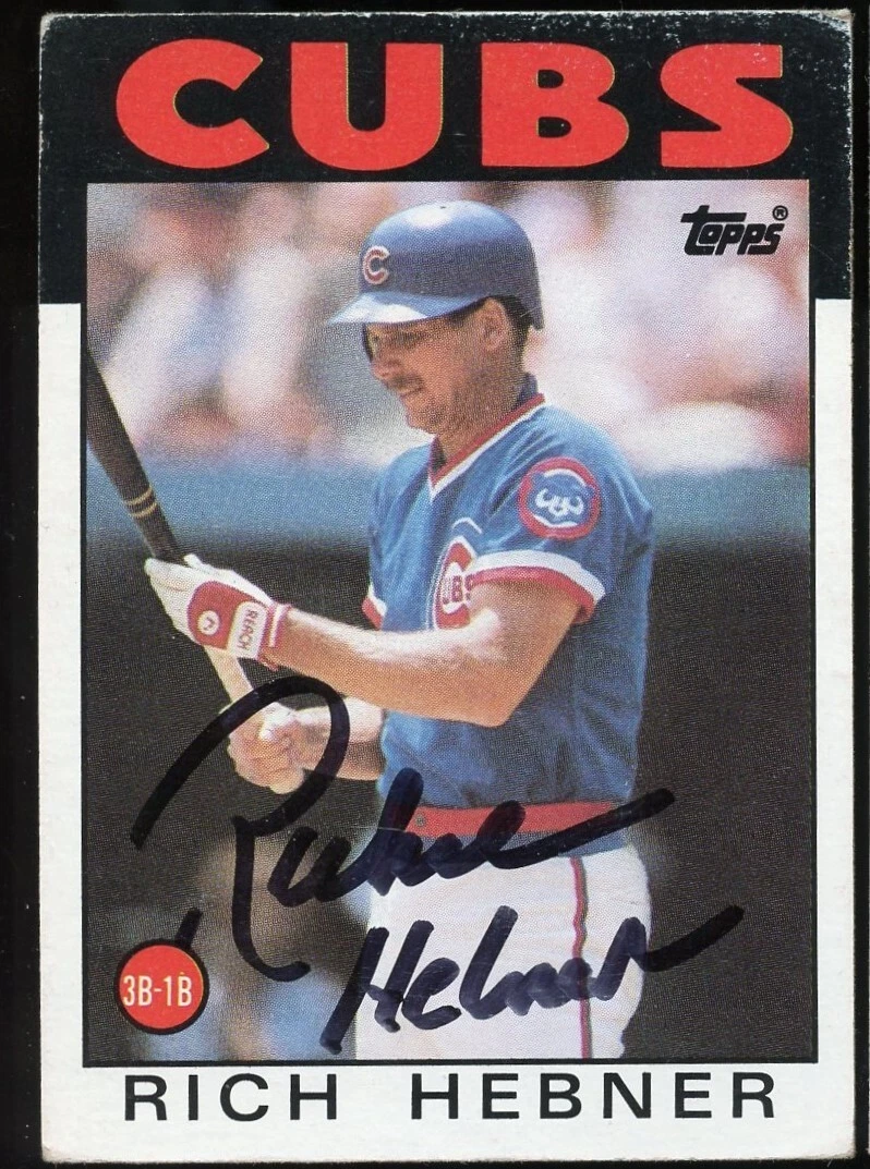 Rich Hebner #19 signed autograph auto 1986 Topps Baseball Trading Card
