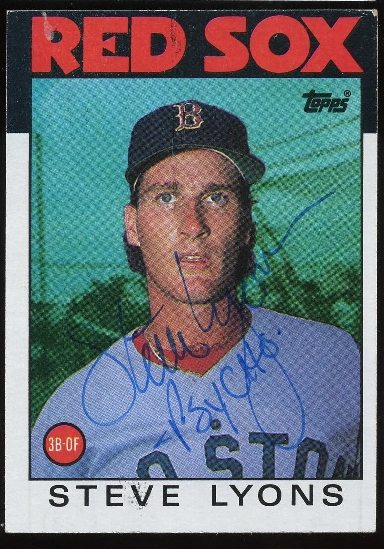 Steve Lyons #233 signed autograph auto 1986 Topps Baseball Trading Card